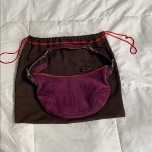 Coach suede purse
